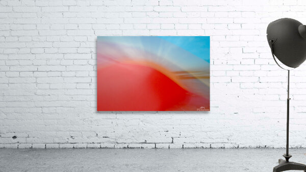 Red Wave with Sunset Wall Preview