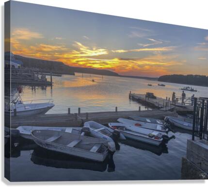 Bar Harbor at Dusk Canvas Print