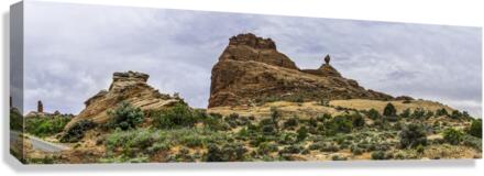 Arches Balancing Pear Canvas Print