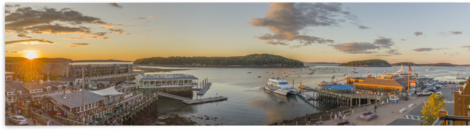 Sunset Over Bar Harbor  Maine by THOMAS PATRICK KENNEDY