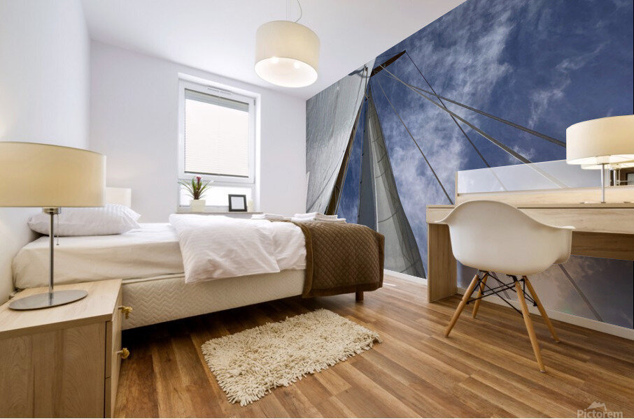 Sails and Sun Mural print