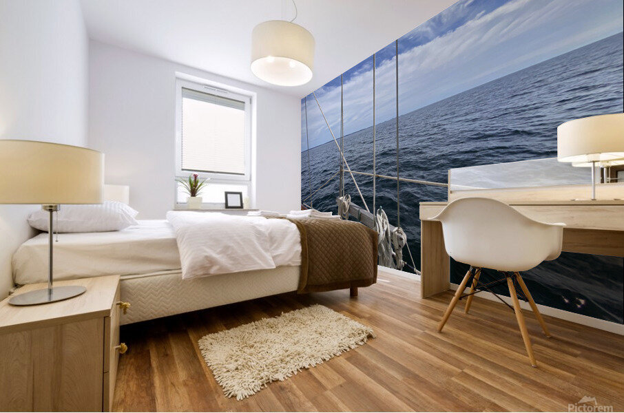 Clouds Observing Mural print