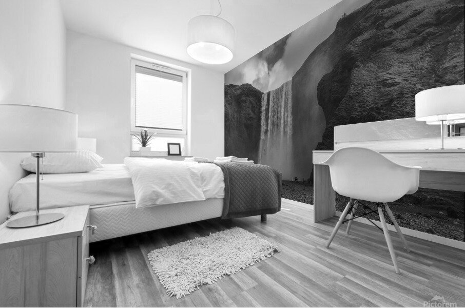 Gulfoss BW Mural print