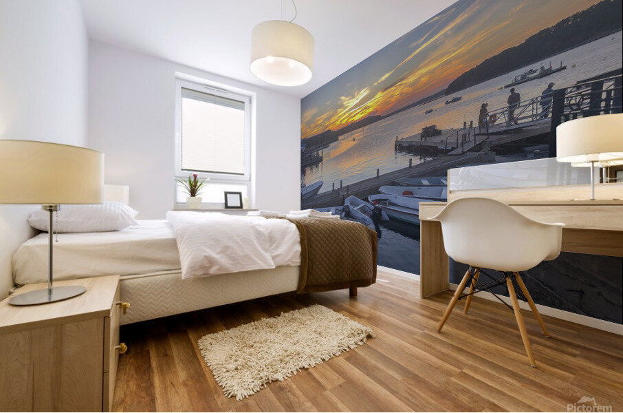 Bar Harbor at Dusk Mural print