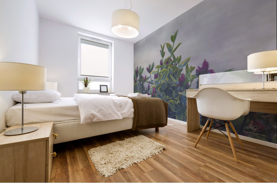 Evening Tips Mural print