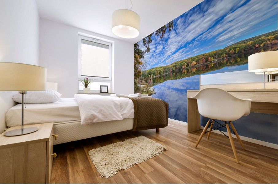 The Clouds Move Sideways Mural print