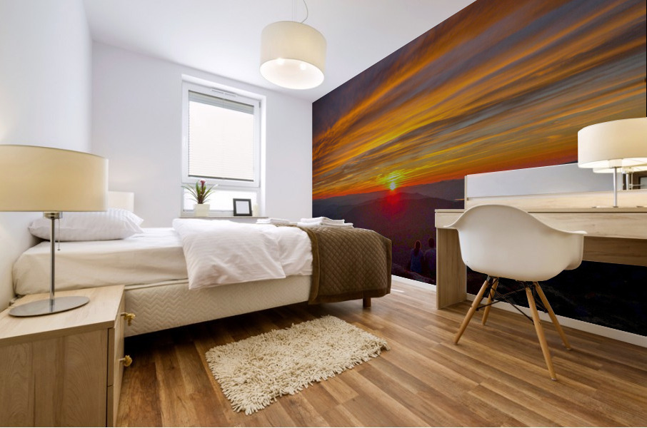 Sunset Friends Mural print