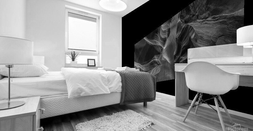 Column Curves BW Mural print