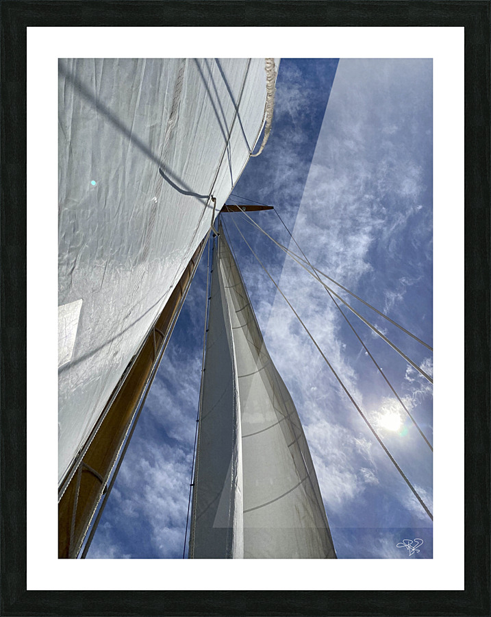 Sails and Sun Picture Frame print
