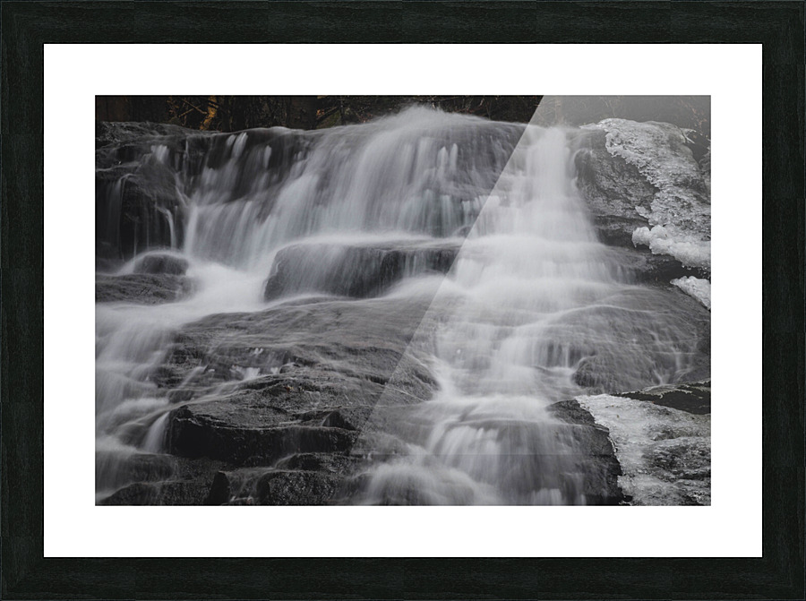 Winter Waterfall Picture Frame print