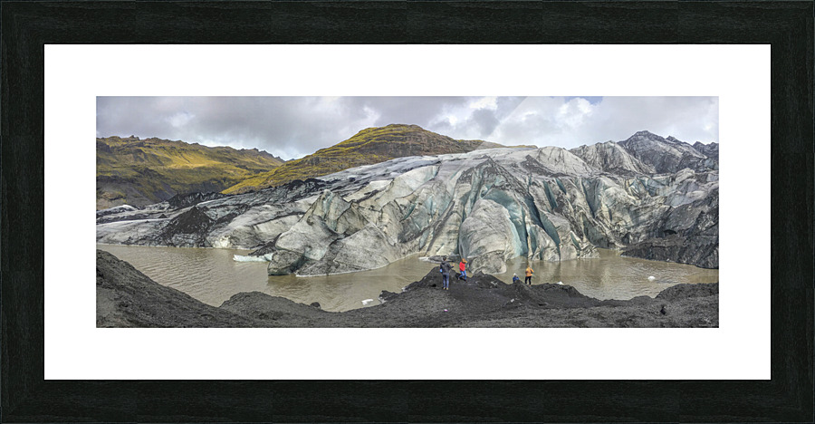 Glacier Play Picture Frame print