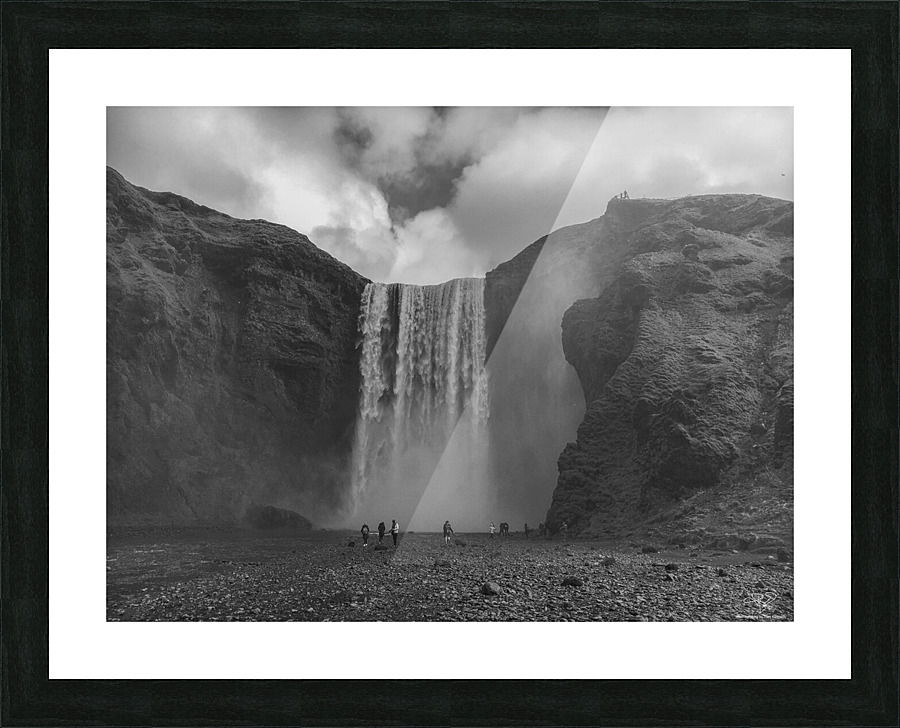 Gulfoss BW Picture Frame print