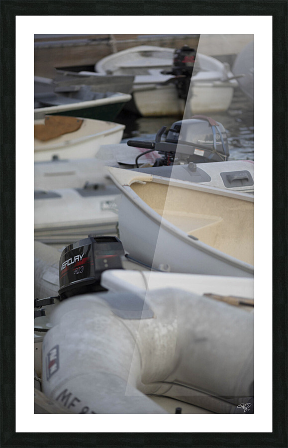 Boat Collage Picture Frame print