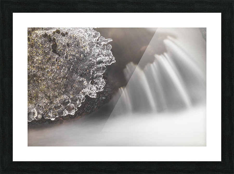 Ice Flow Picture Frame print