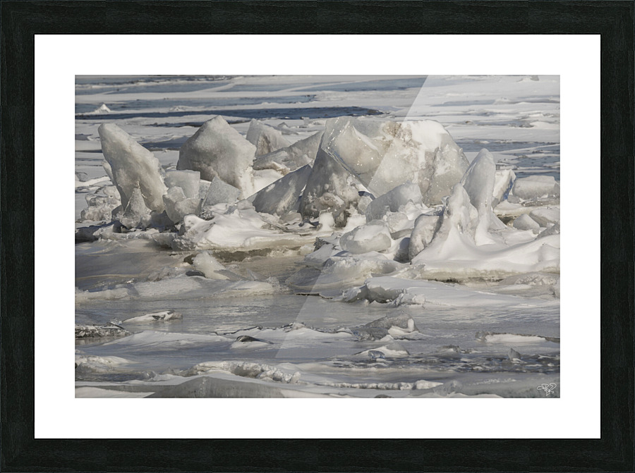 Hudson River Ice Pack 2 Picture Frame print