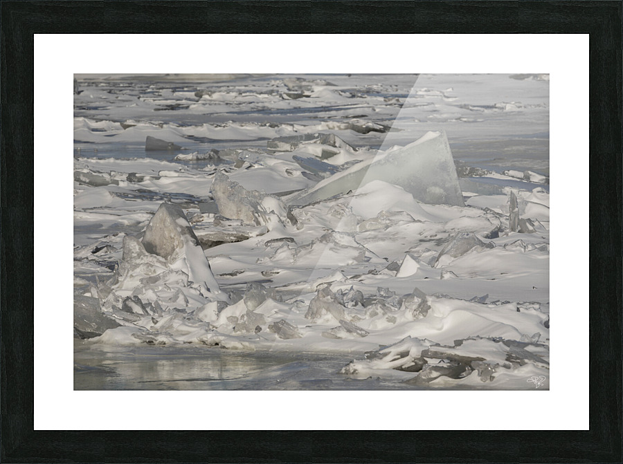 Hudson River Ice Pack Picture Frame print
