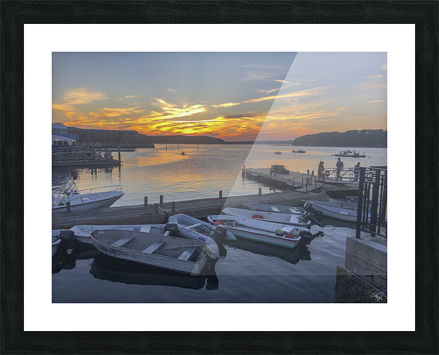 Bar Harbor at Dusk Picture Frame print
