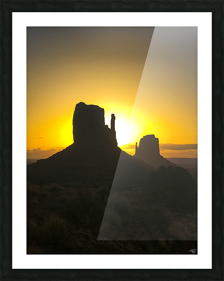 Mittens at Sunset Picture Frame print