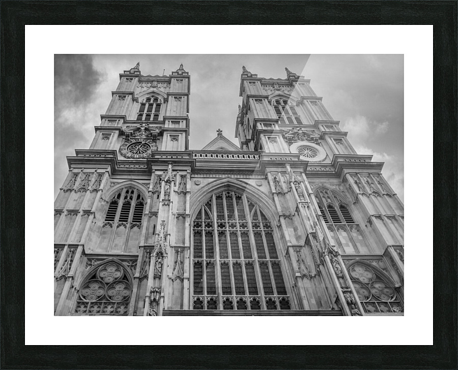 Westminster Abbey BW Picture Frame print