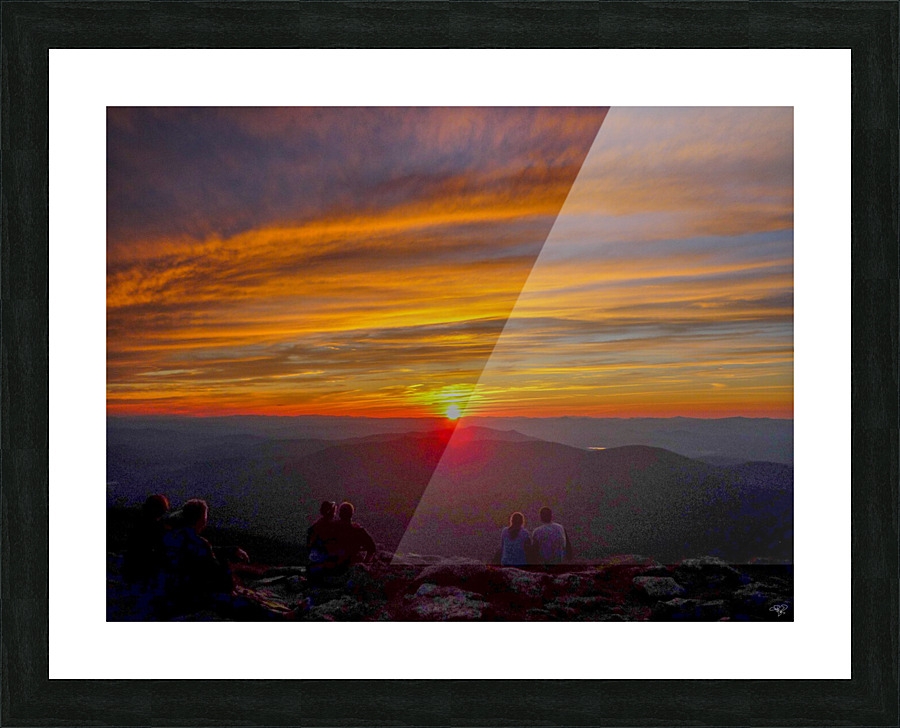 Sunset Friends Picture Frame print