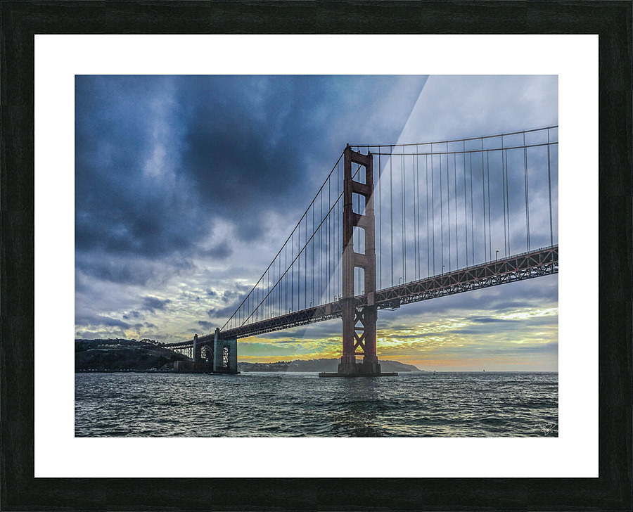 Golden Gate Sunset Picture Frame print