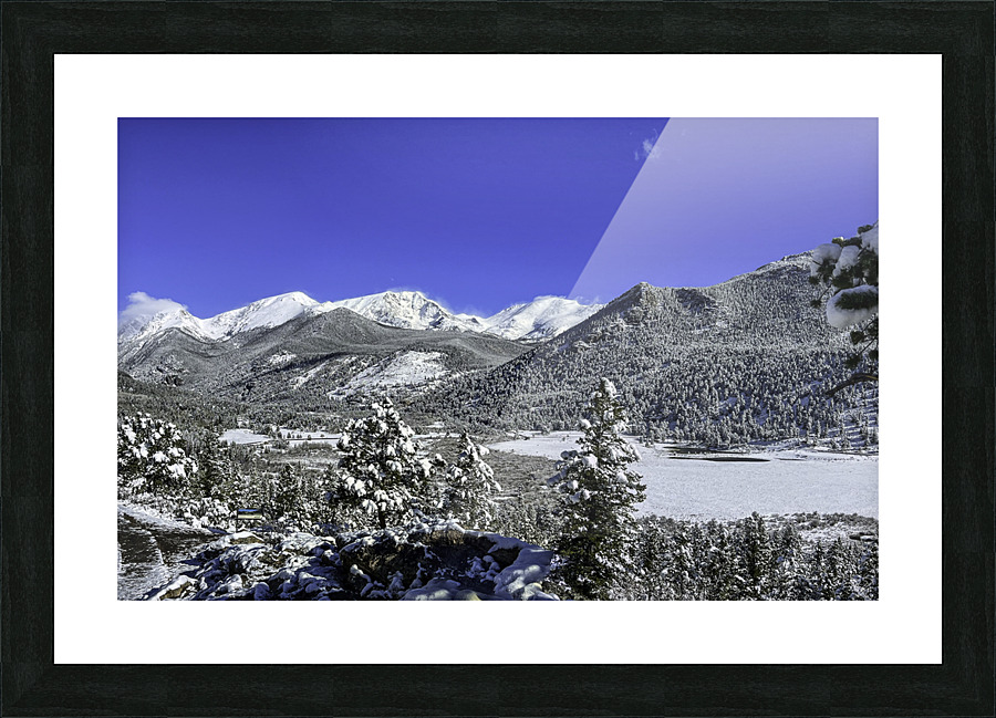 Snowscape Picture Frame print