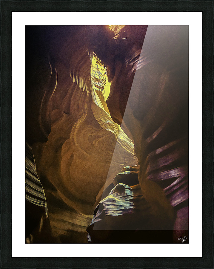 Swirling Shadows Picture Frame print