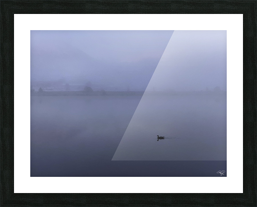 Lonely Lake Picture Frame print