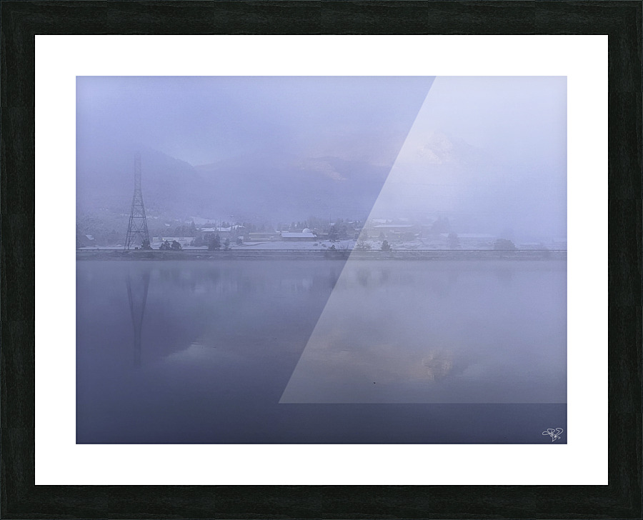 Misty Blues Picture Frame print