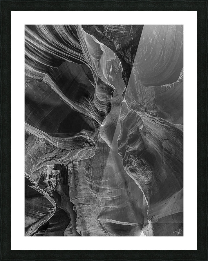 Column Curves BW Picture Frame print