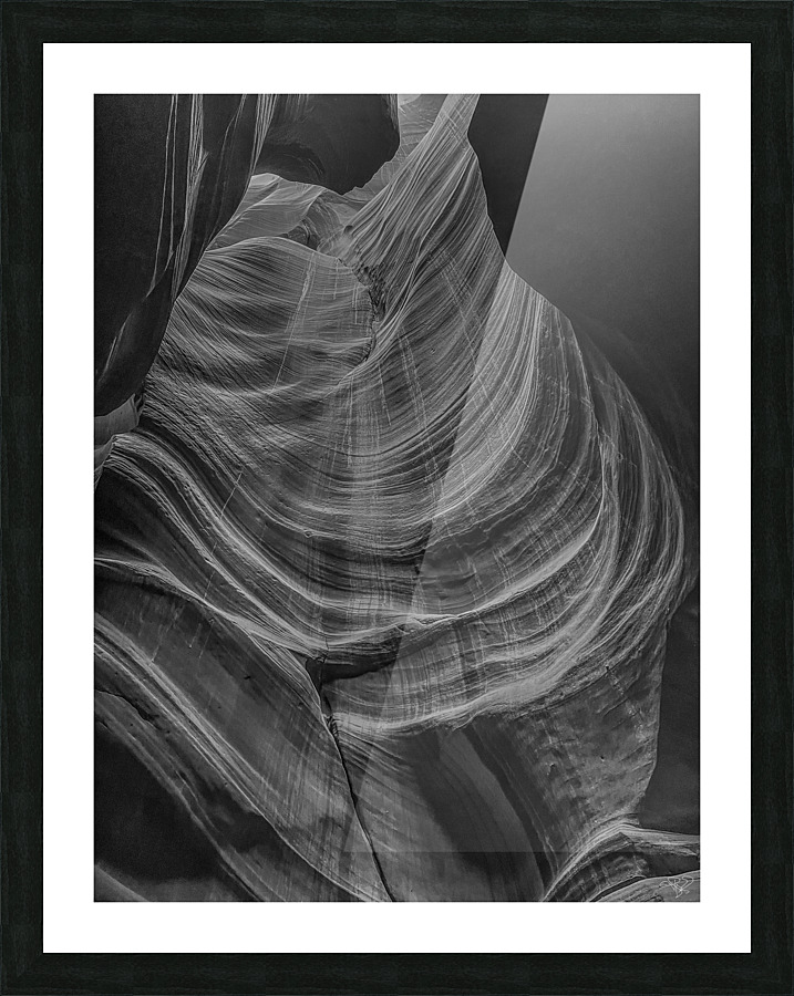 Canyon Column BW Picture Frame print