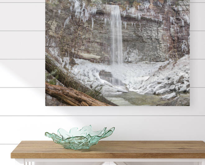 Stony Kill Falls in Ellenville  NY in Winter by THOMAS PATRICK KENNEDY