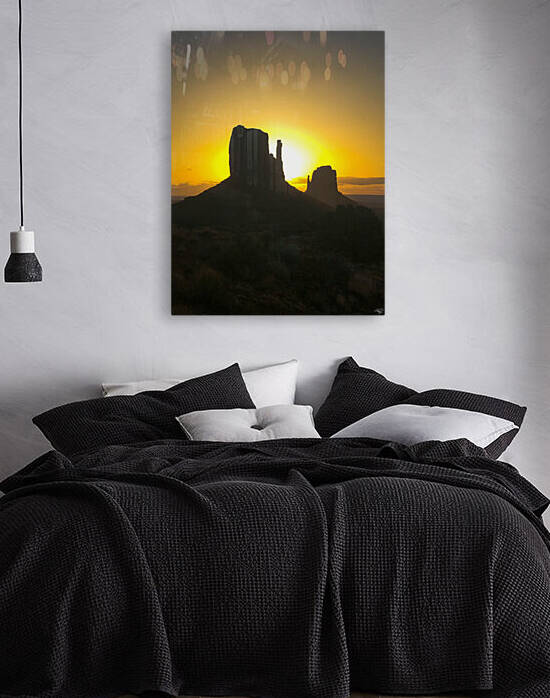 Mittens at Sunset Monument Valley Utah by THOMAS PATRICK KENNEDY