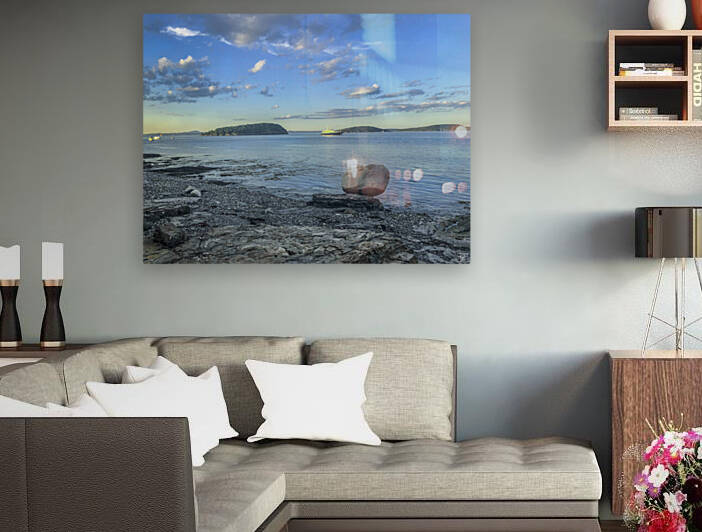Bar Harbor Balancing Boulder by THOMAS PATRICK KENNEDY