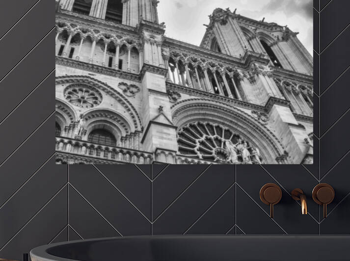 Notre Dame Towers to Heaven BW by THOMAS PATRICK KENNEDY