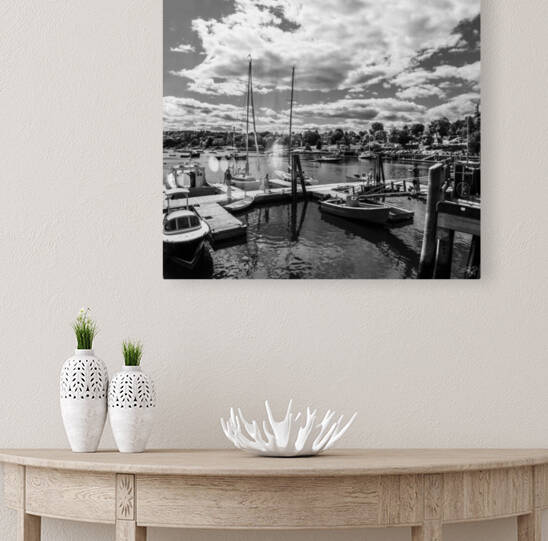 Rockport Harbor  Maine BW by THOMAS PATRICK KENNEDY