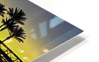 Palms at Dawn Reflections HD Metal print