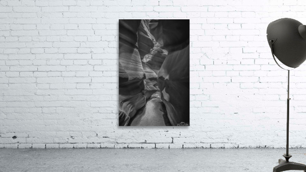Upper Antelope Canyon Path BW Wall Preview