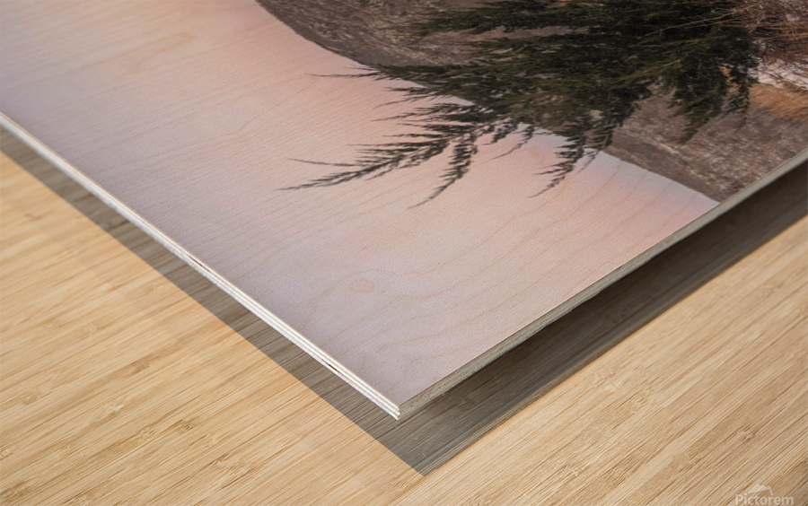 Storm King Dawn Wood print