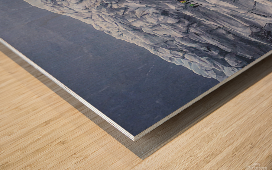 Traversing a Glacier Wood print