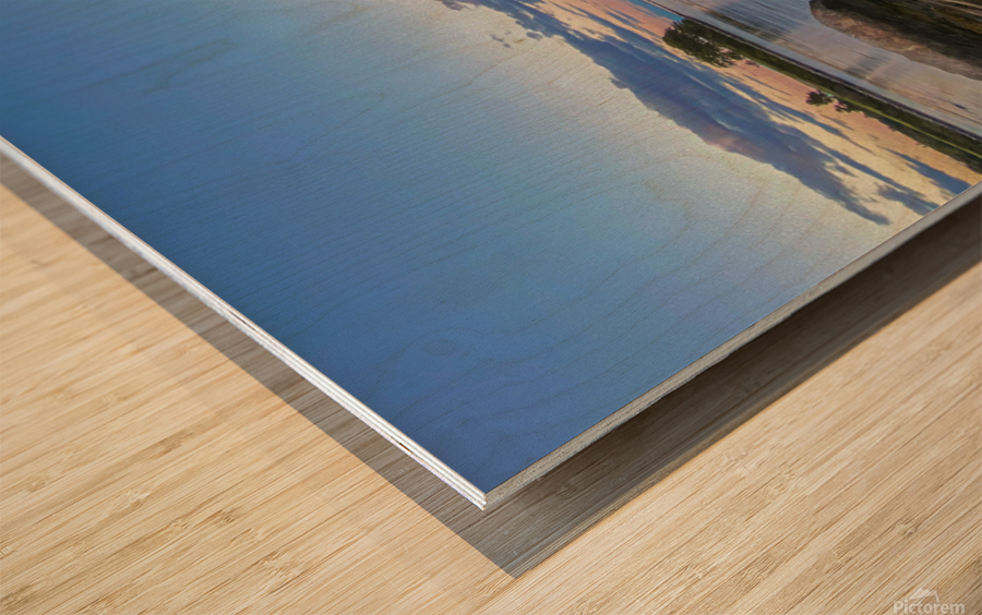 Tenants Bay Sunset Wood print