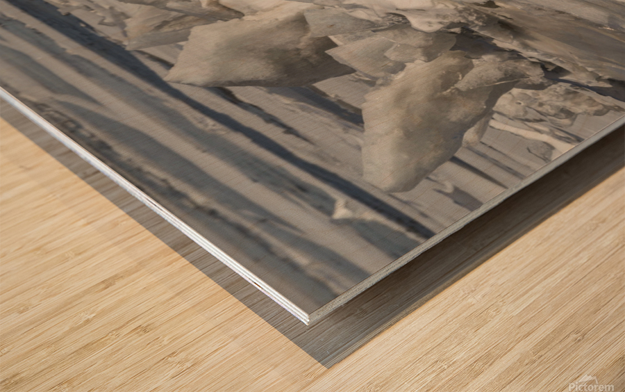 Hudson River Ice Pack 2 Wood print