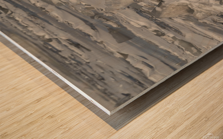Hudson River Ice Pack Wood print