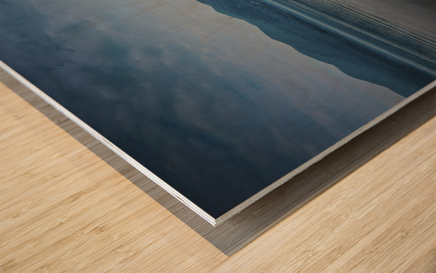 Hudson River Indigo Wood print