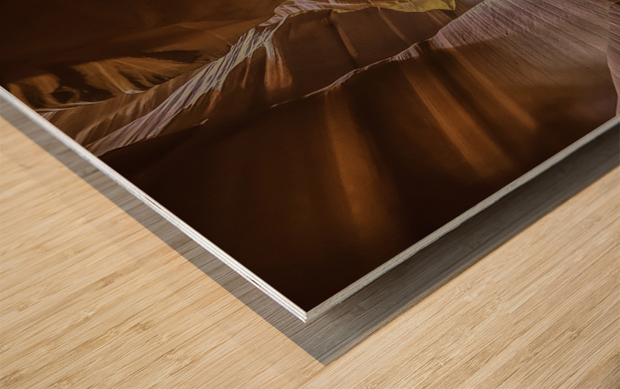 Upper Antelope Canyon Pathway Wood print