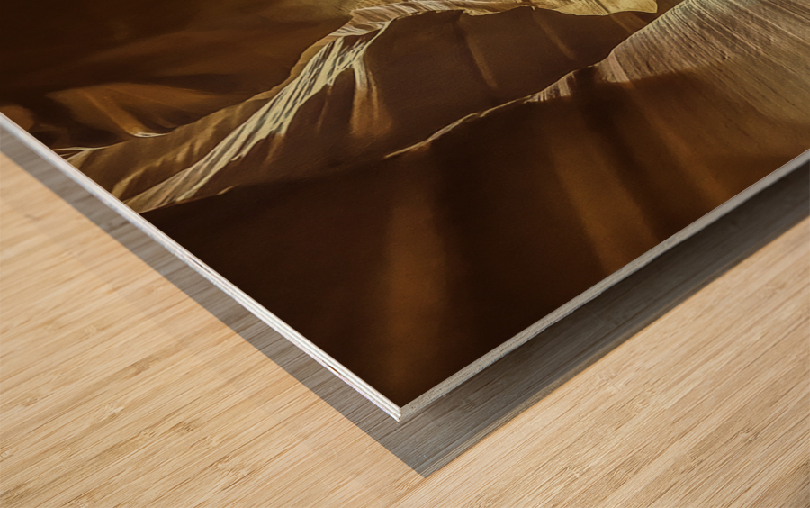 Upper Antelope Canyon Path Wood print