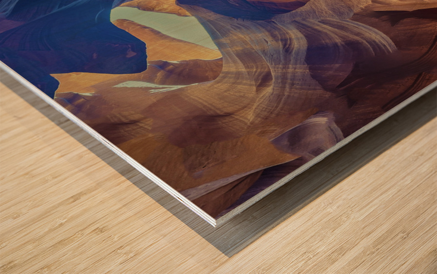 Antelope Colorfalls Wood print