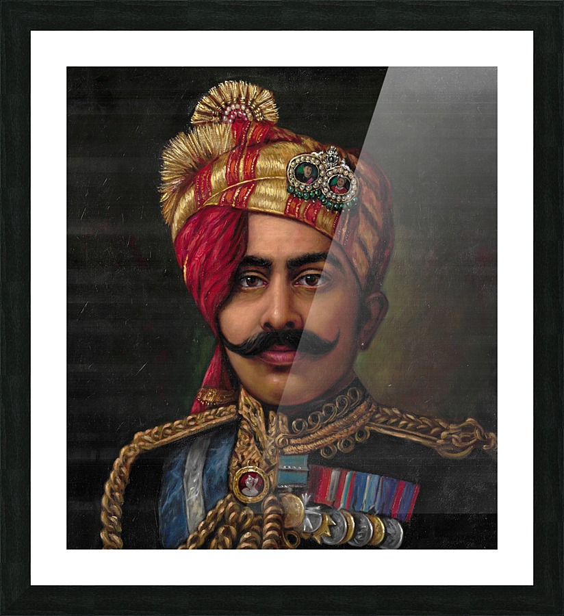 MAHARAJA PORTRAIT Picture Frame print