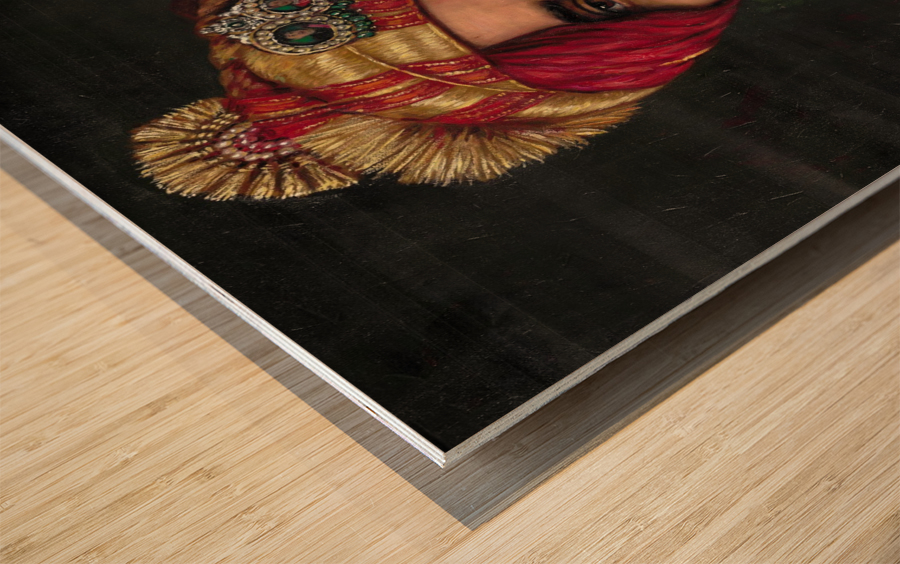 MAHARAJA PORTRAIT Wood print