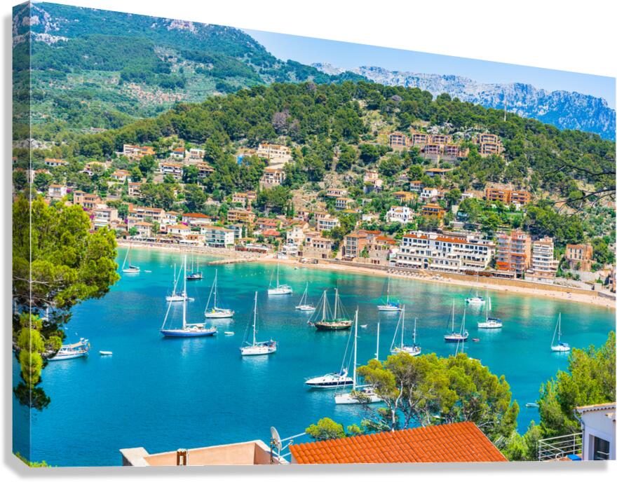 Port de Soller on Majorca Canvas Print